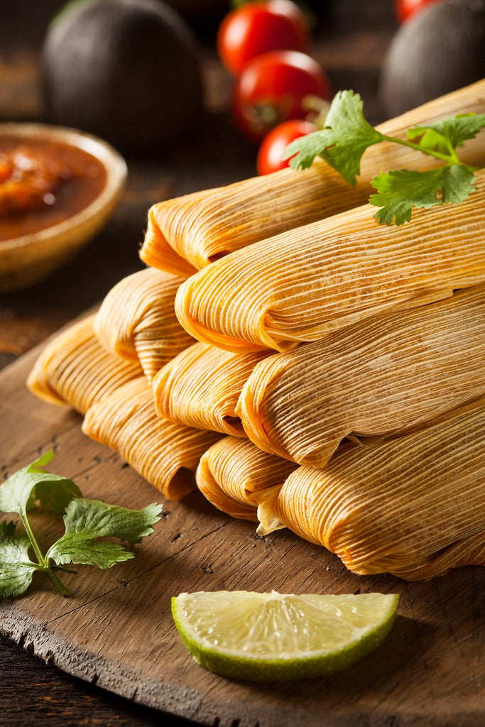 50 Chicken with Green Salsa Tamales